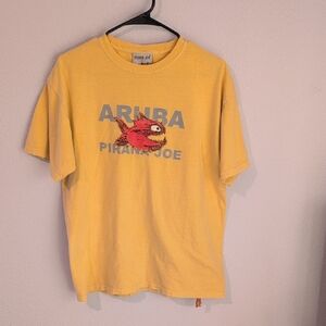 Men's Pirana Joe Aruba Graphic T‑Shirt in Yellow